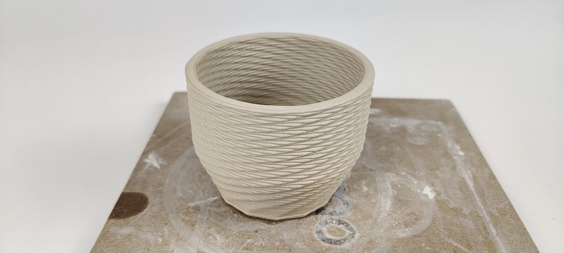 My project in Introduction to Ceramic 3D Printing course using Eazao 3