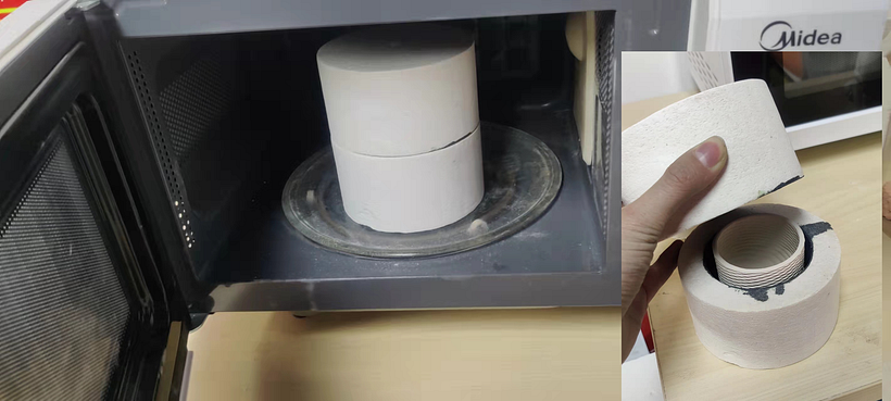 Microwave kiln sintered ceramics.