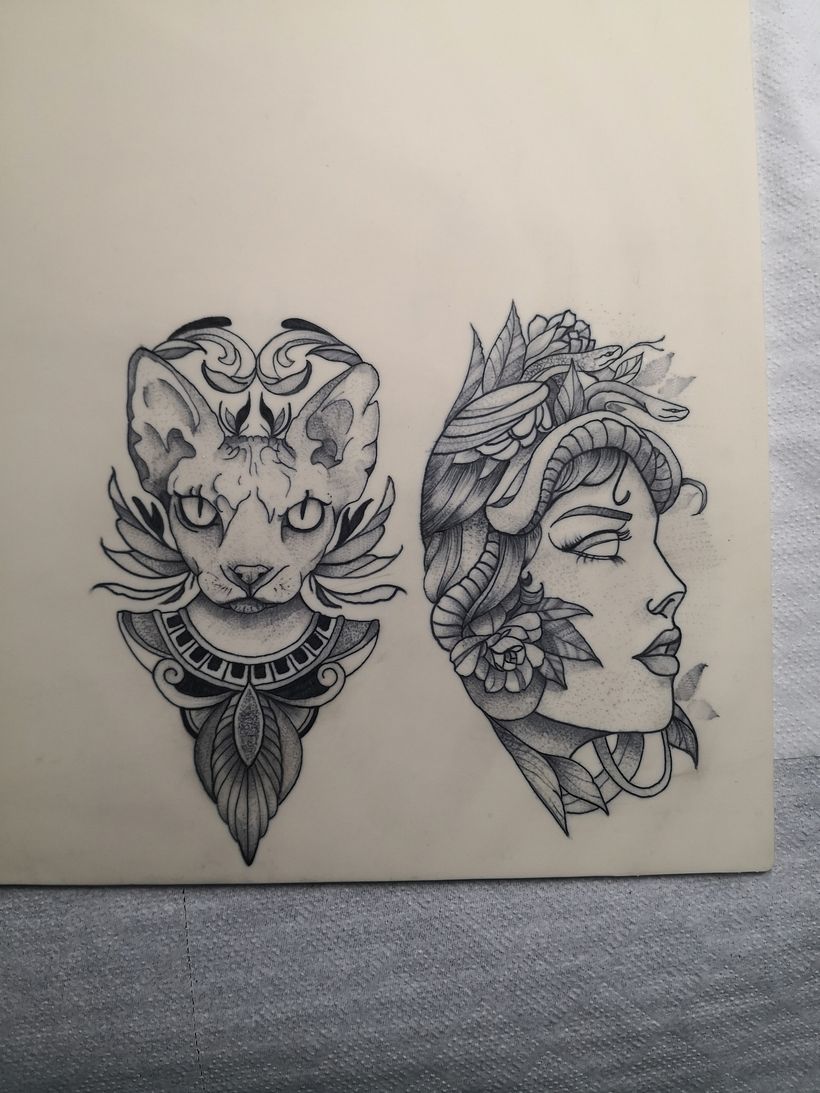 Mi Proyecto del curso: Técnicas de tatuaje blackwork con línea fina 7