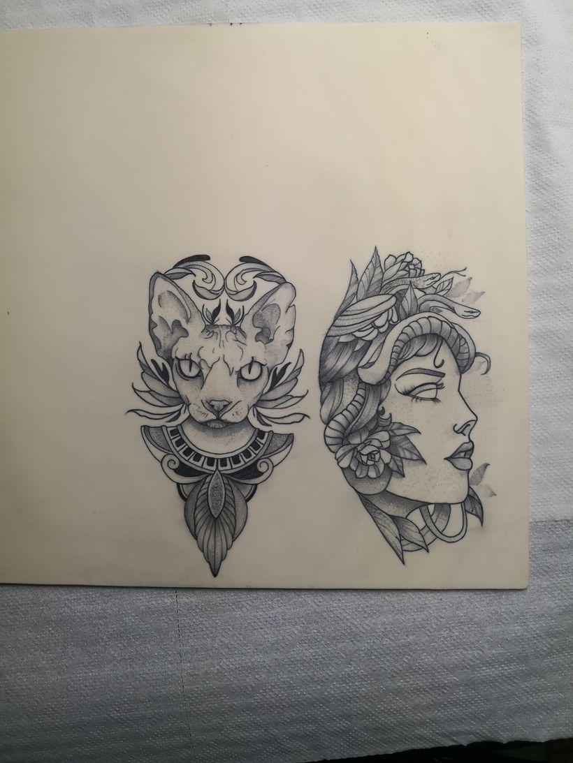 Mi Proyecto del curso: Técnicas de tatuaje blackwork con línea fina 3