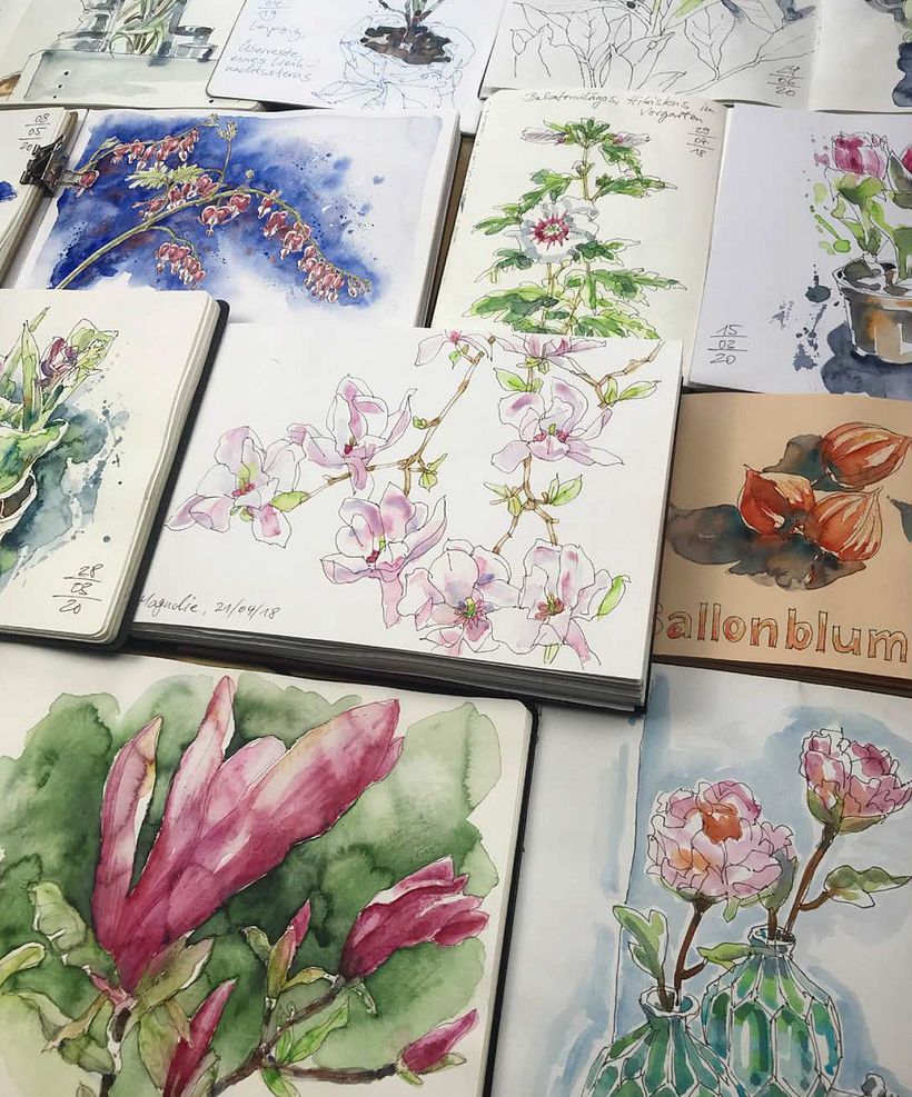 My book "Floral Sketching" 6