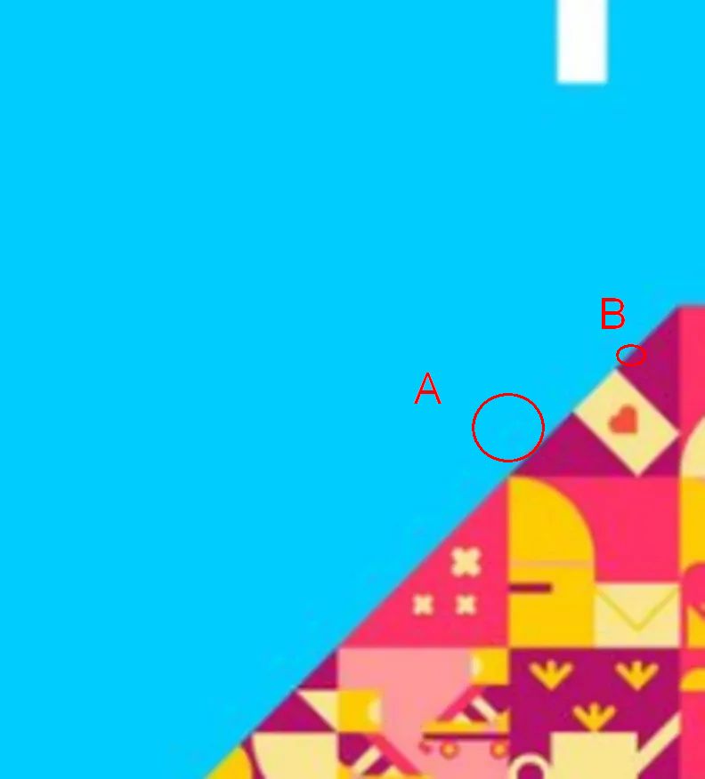 Pixelado de imagen cuando hay color azul  1