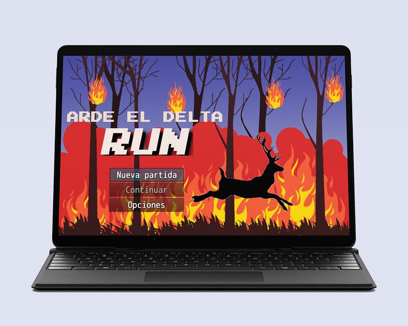 Uno de los juegos que puedes encontrar en 'Arde el Delta', un proyecto que denuncia incendios intencionados en Argentina.