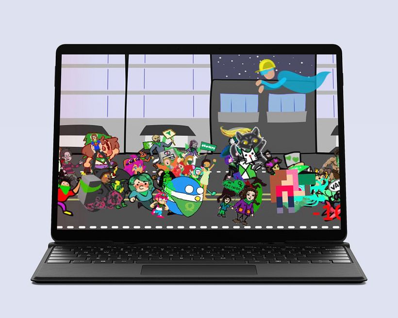 La misión latinoamericana de llevar la ley del aborto es representada en el gamer 'Onda Verde'.