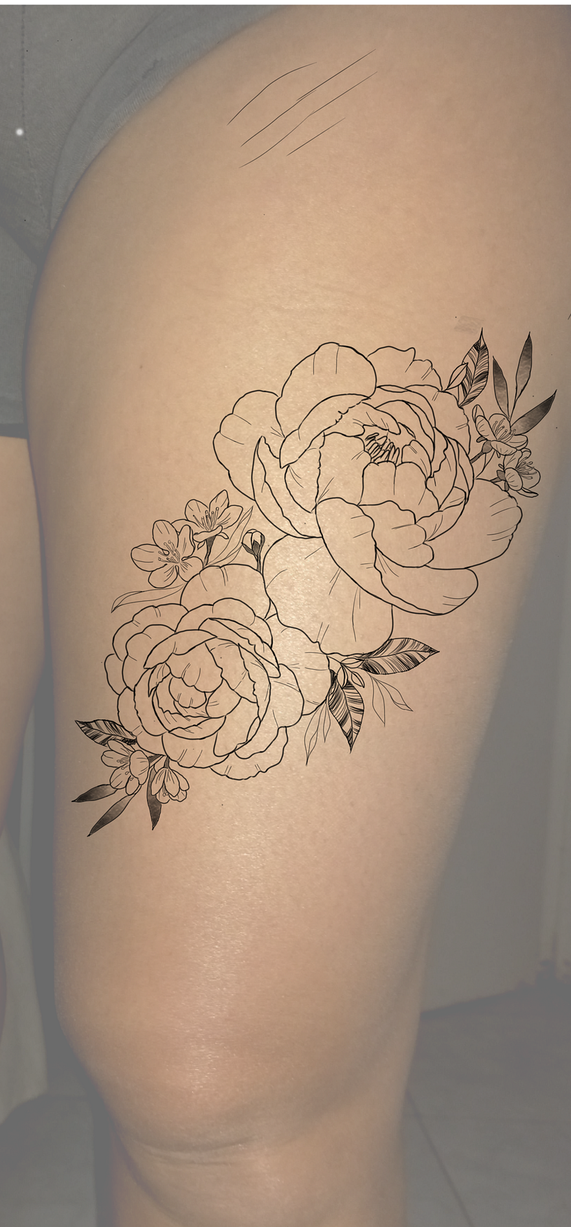 Mi Proyecto del curso: Tatuaje botánico con puntillismo 6