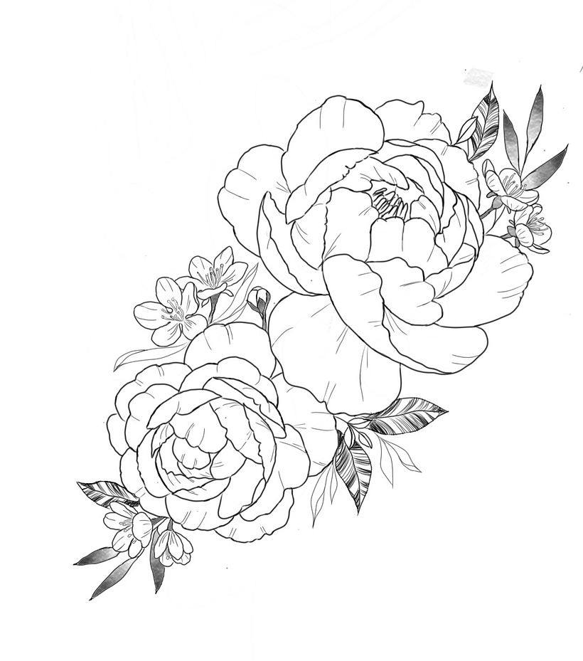 Mi Proyecto del curso: Tatuaje botánico con puntillismo 7