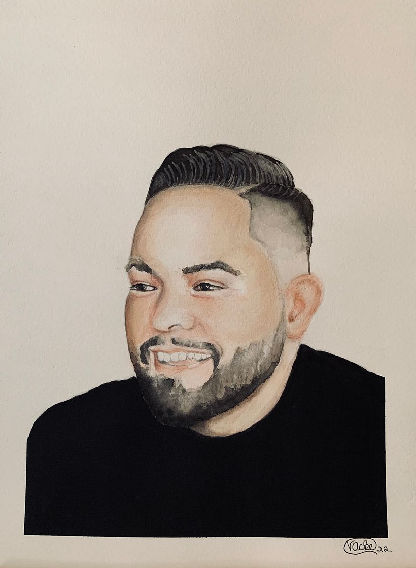 Portrait : Original Watercolor ,9 x 12 2022