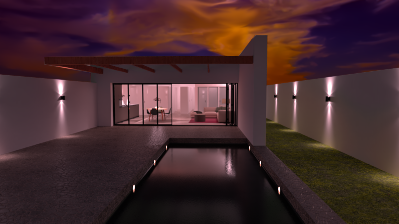 My project in Architectural Visualization with V-Ray for SketchUp course 2