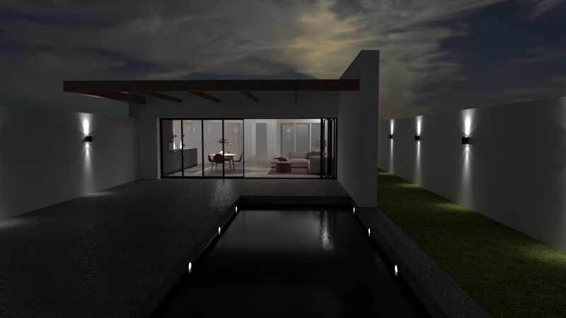 My project in Architectural Visualization with V-Ray for SketchUp course 4
