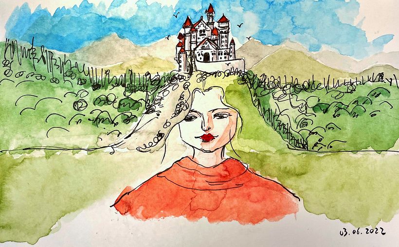 My project in Artistic Watercolor Sketching: Dare to Express Your Ideas course 1