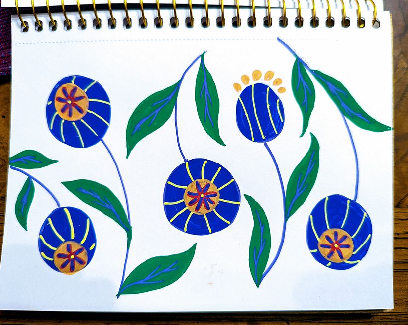 My project in Botanical Patterns in a Sketchbook: Conquer the Blank Page course 1