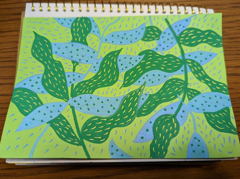 My project in Botanical Patterns in a Sketchbook: Conquer the Blank Page course 4