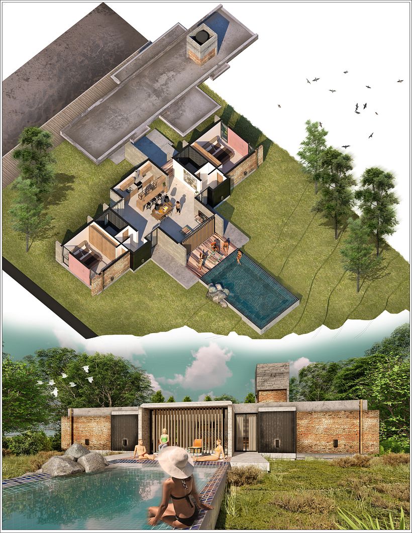 Mi Proyecto del curso: Ilustración digital de proyectos arquitectónicos 1
