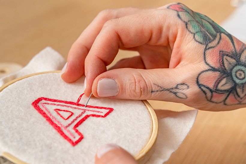 My project in Lettering for Embroidered Patches: Make a Wearable Statement course 3