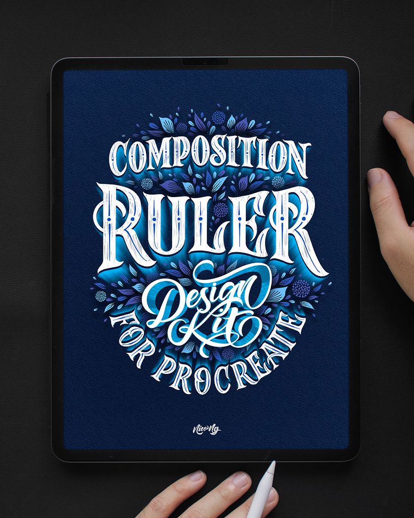 "Composition Ruler" Lettering 2