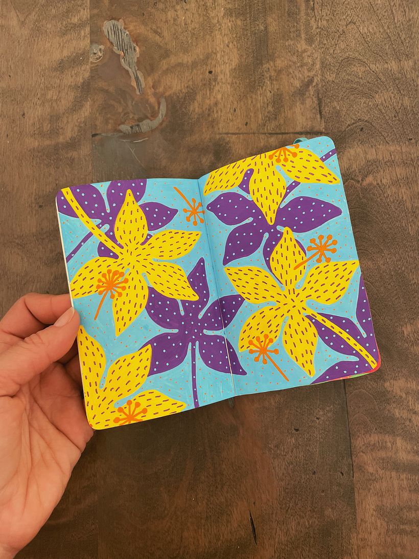 My project for course: Botanical Patterns in a Sketchbook: Conquer the Blank Page 3