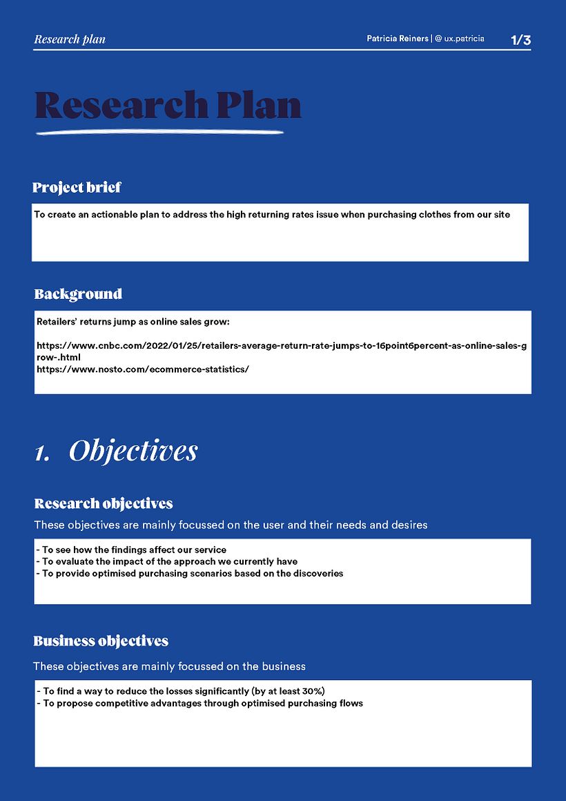My project for course: UX Research 101 1
