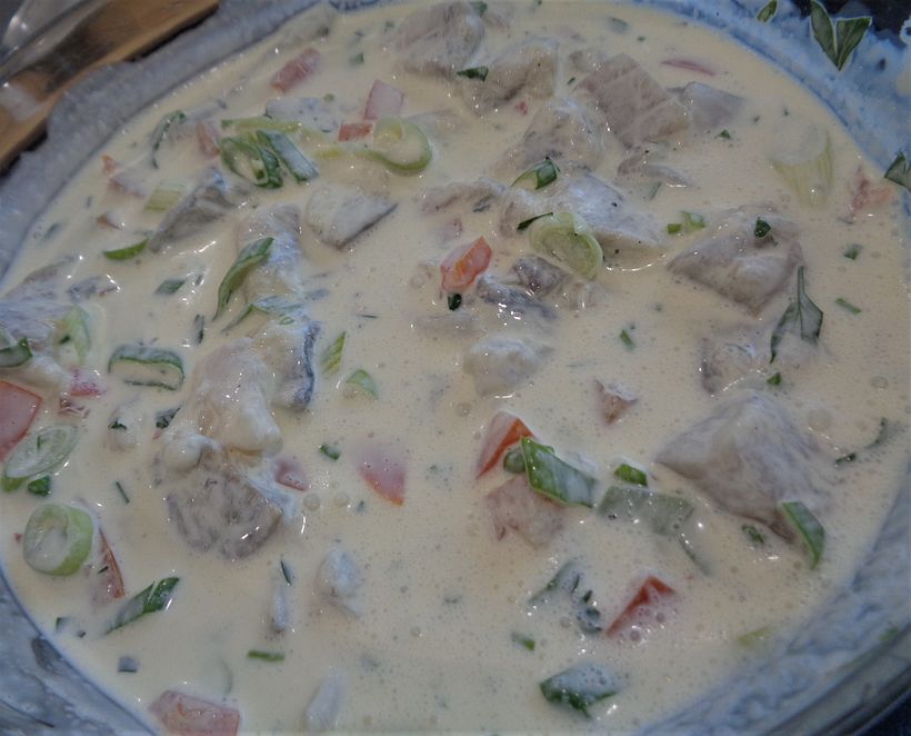Creamy Raw Fish