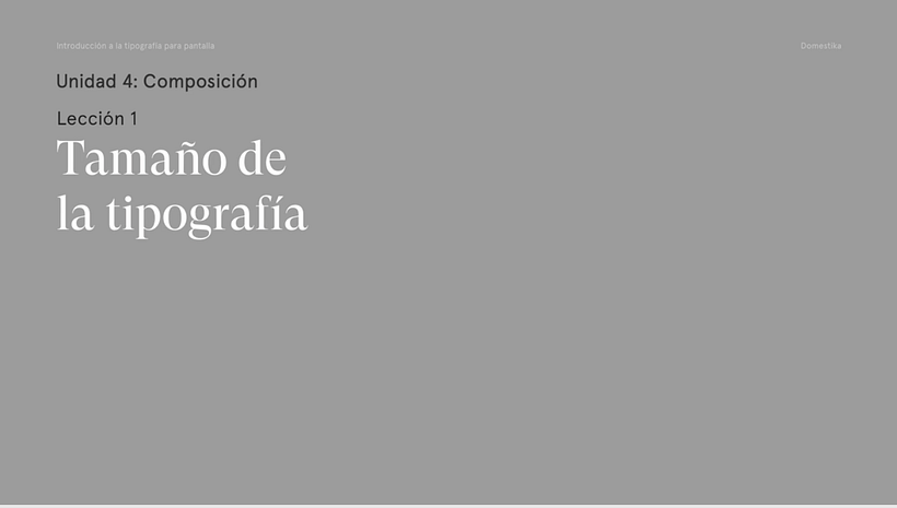 Tamaño de la tipografía, de Gemma Busquets. 