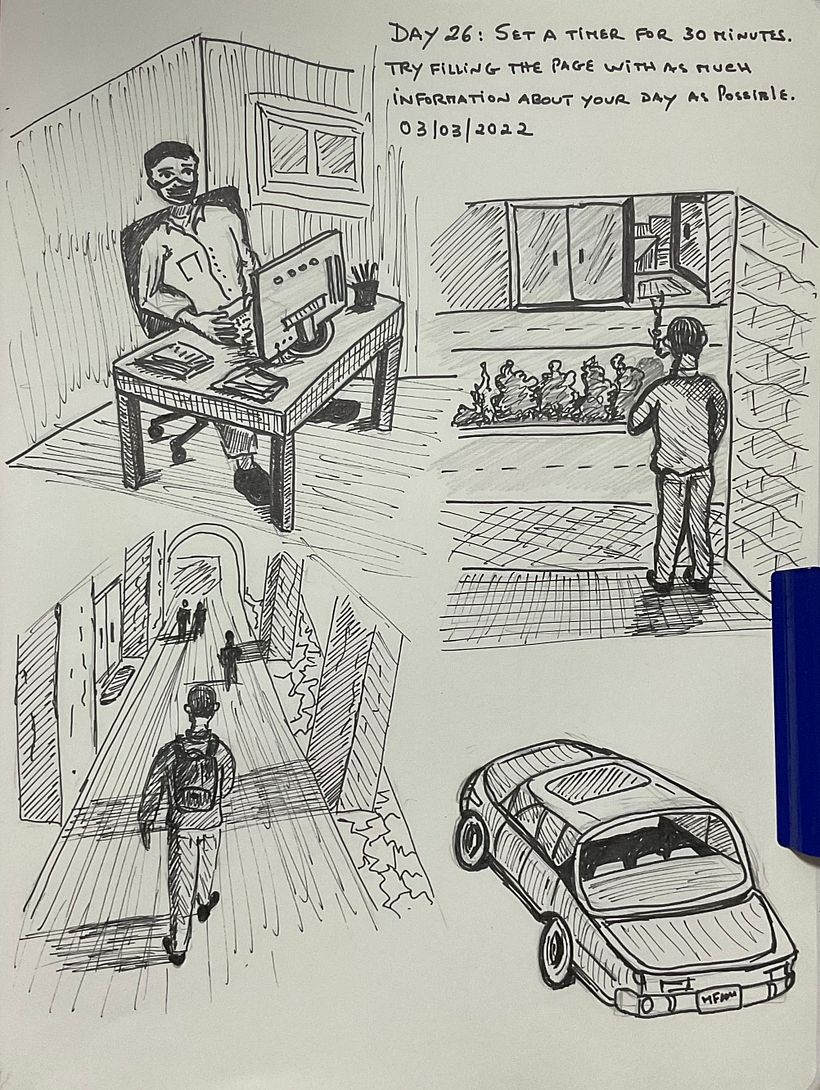 My project for course: Daily Sketching for Creative Inspiration 25