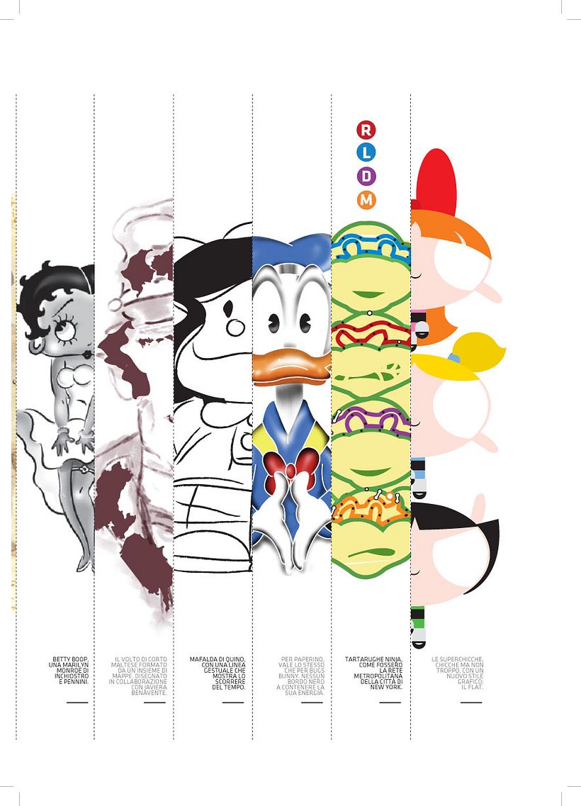 Infocomics, versión italiana - Ilustración tradicional
