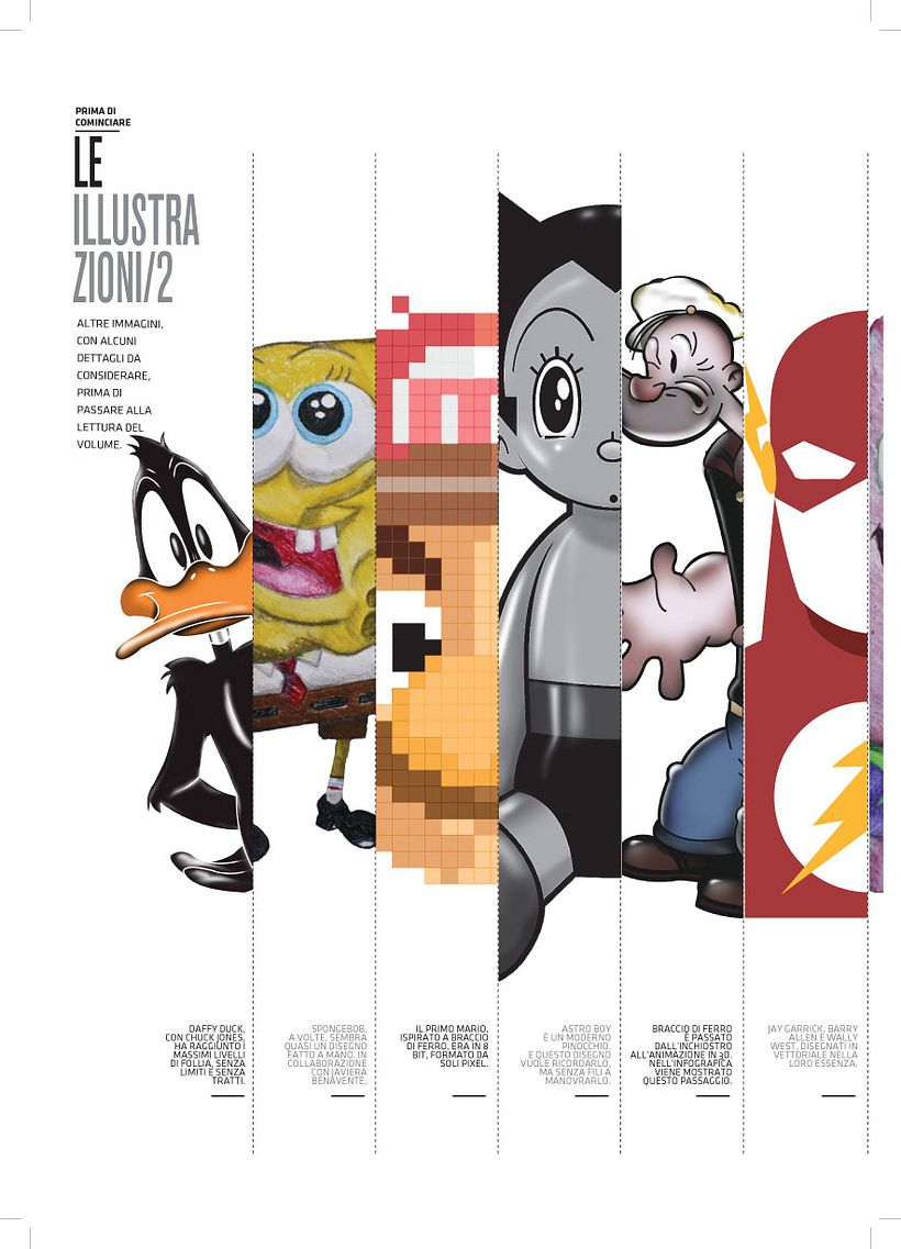 Infocomics, versión italiana - Ilustración tradicional