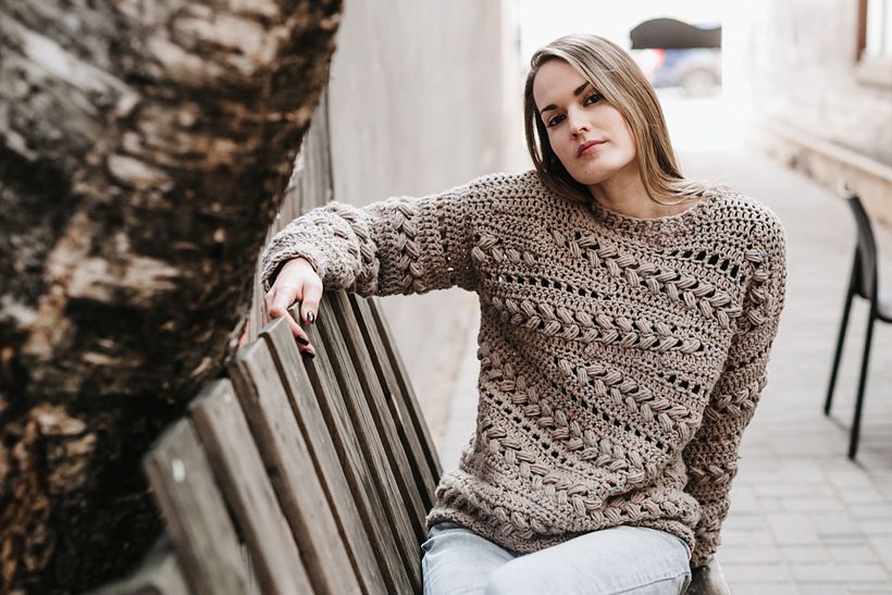 Sensum Sweater crochet pattern 1