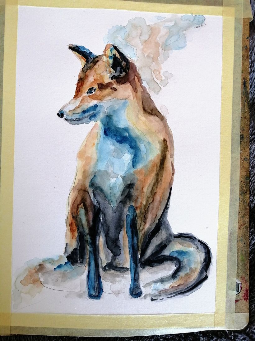 My project for course: Watercolor Techniques for Dreamlike Illustrations 1