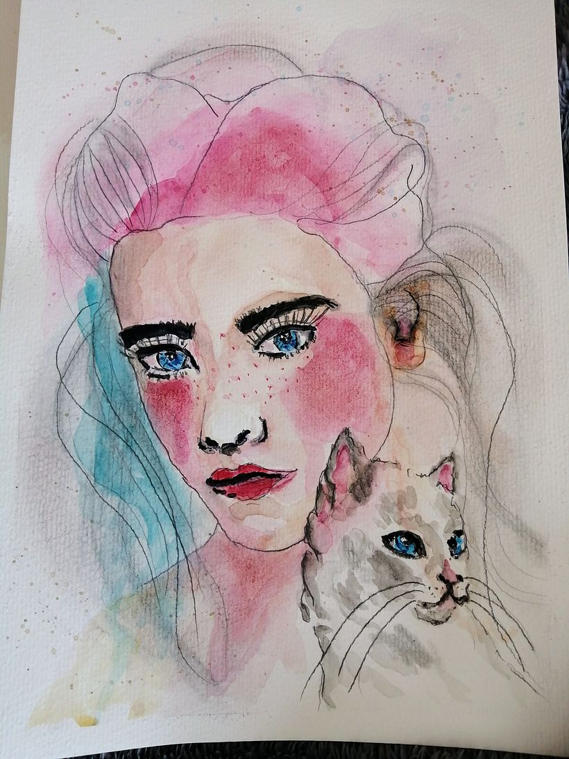 My project for course: Watercolor Techniques for Dreamlike Illustrations 2