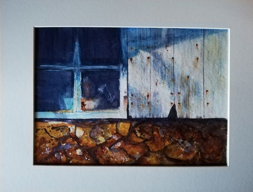 Mein Fenster. Leider ist die Mauer etwas sehr dunkler geworden 