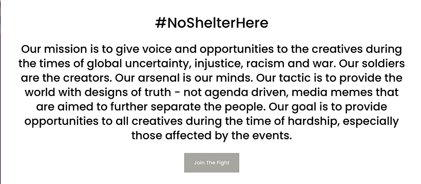 No Shelter Initiative 3