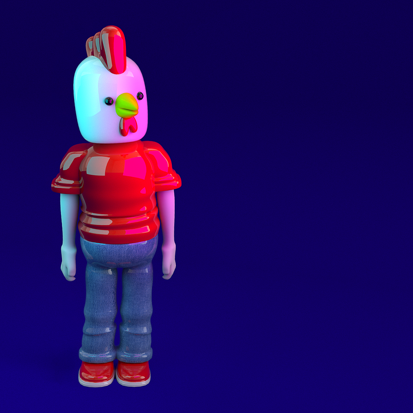 Mi Proyecto del curso: Diseño de personajes en Cinema 4D: del boceto a la impresión 3D 3