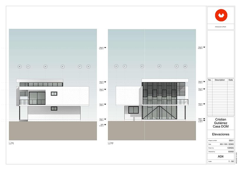 Mi Proyecto del curso: Diseño y modelado arquitectónico 3D con Revit - Cristian Gutiérrez 4