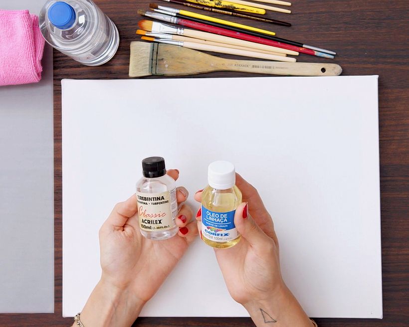 La combinación entre aceite de linaza y trementina disminuye el tiempo del proceso de secado.