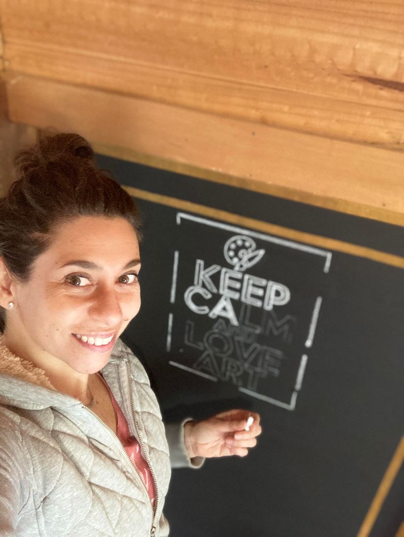 Escribiendo la puerta de mi taller