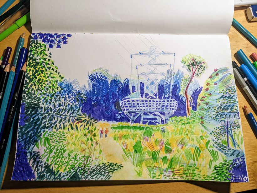 My project for course: Sketchbook Landscapes: A Colorful Approach 3