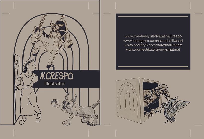 My final postcard design