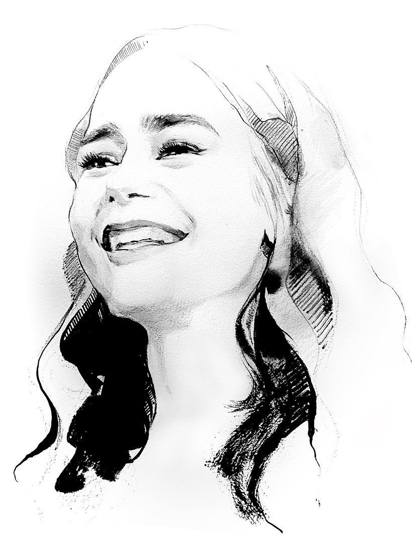 Moderne Tusche Malerei_Glück 1