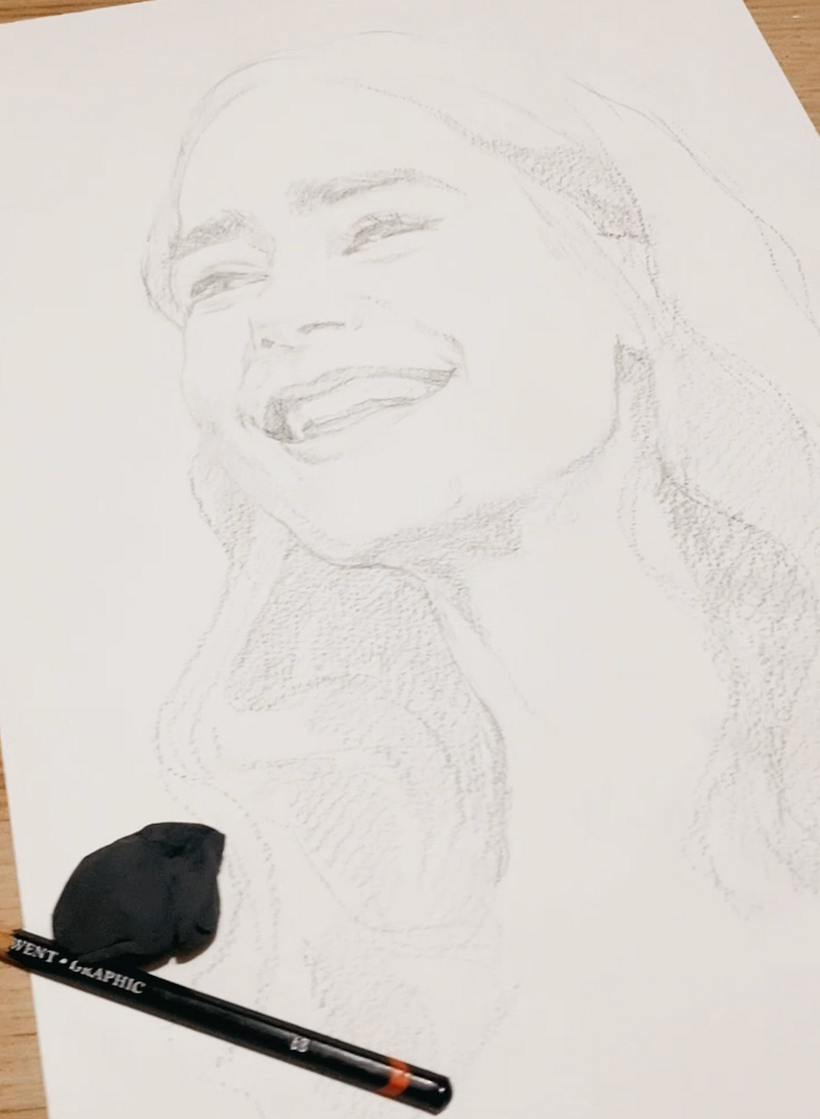 Moderne Tusche Malerei_Glück 4