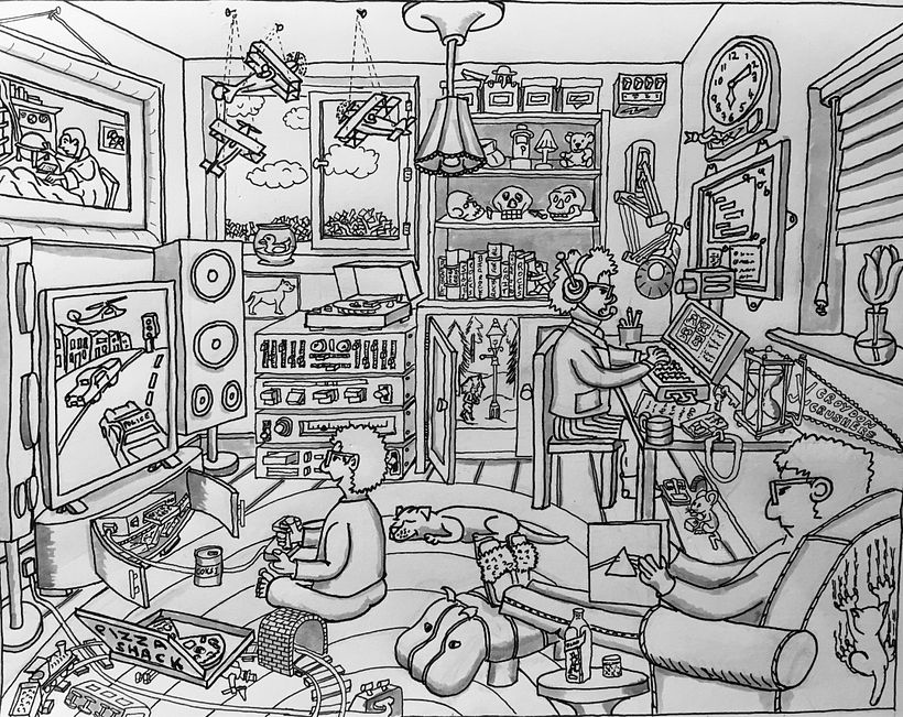 Shading using deAtramentis Document Grey Ink