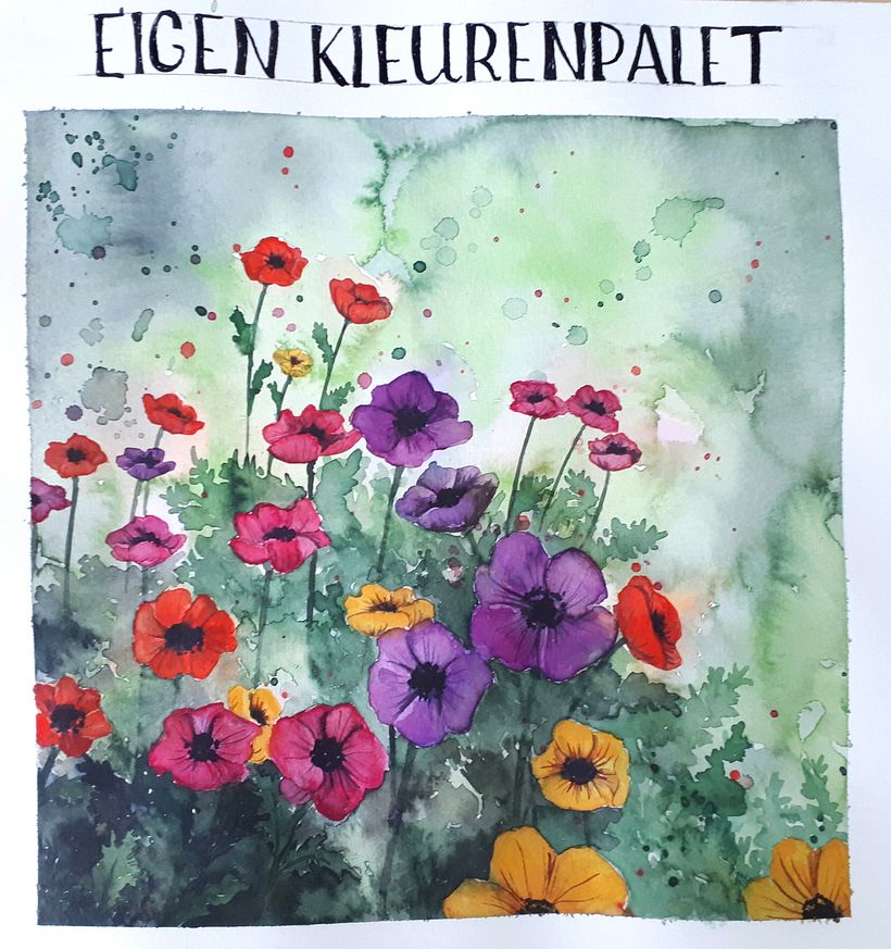 My project for course: Creation of Color Palettes with Watercolor 1