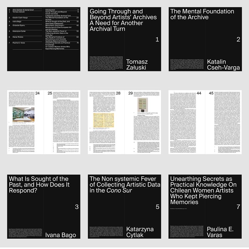 Unpaged publication — selected spreads