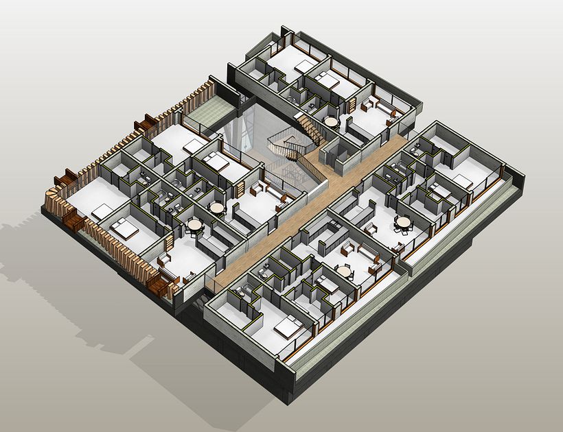 Planta Arquitectonica tipo Departamentos.