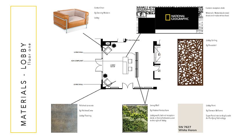 In my final semseter, we worked on a project with the concept of National Geographic opening up a new headquarter in San Francisco. This is a part of my project without the research areas. 13