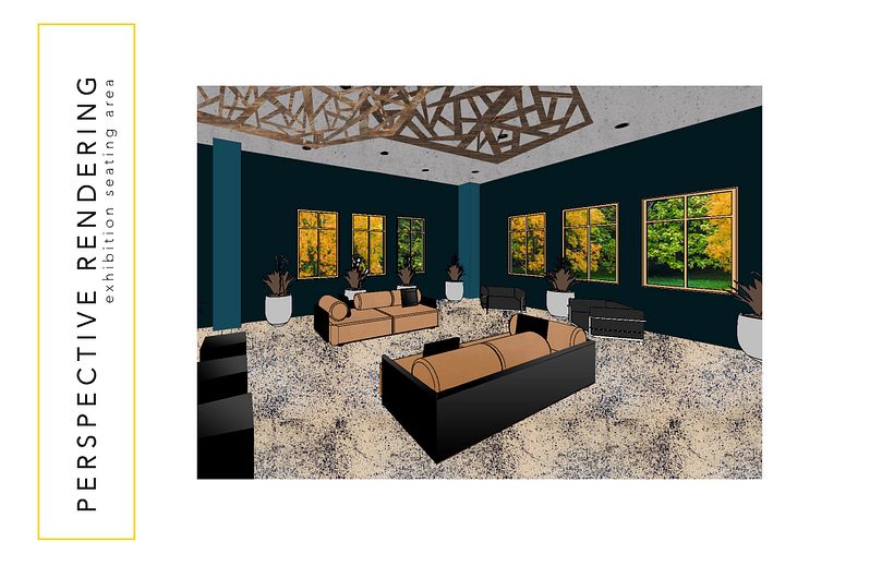 In my final semseter, we worked on a project with the concept of National Geographic opening up a new headquarter in San Francisco. This is a part of my project without the research areas. 18