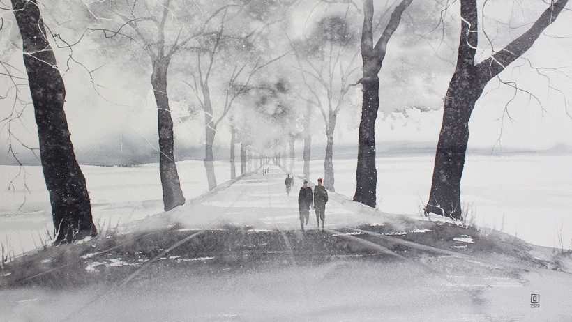 Examples of watercolor artworks by Christian Koivumaa.