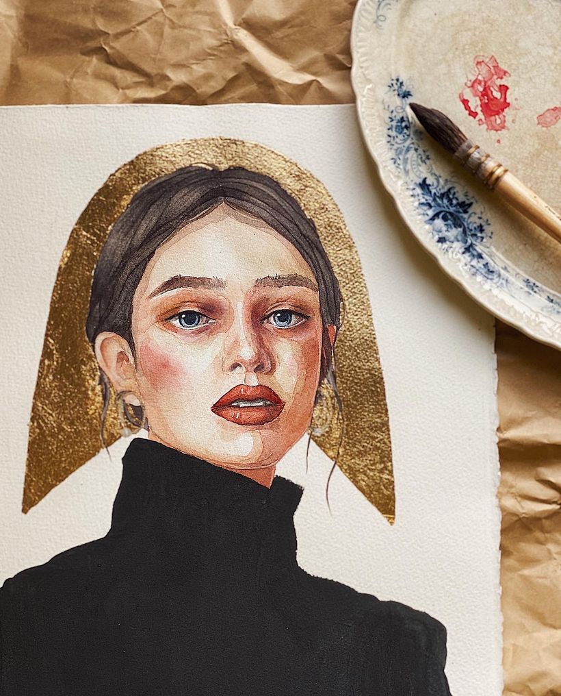 My project for course: Watercolor Portrait from a Photo 1