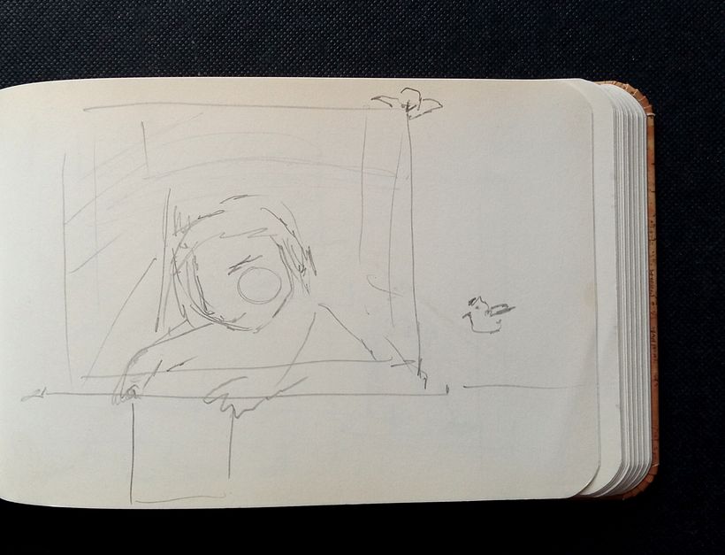 Primer boceto rápido para guardar la idea