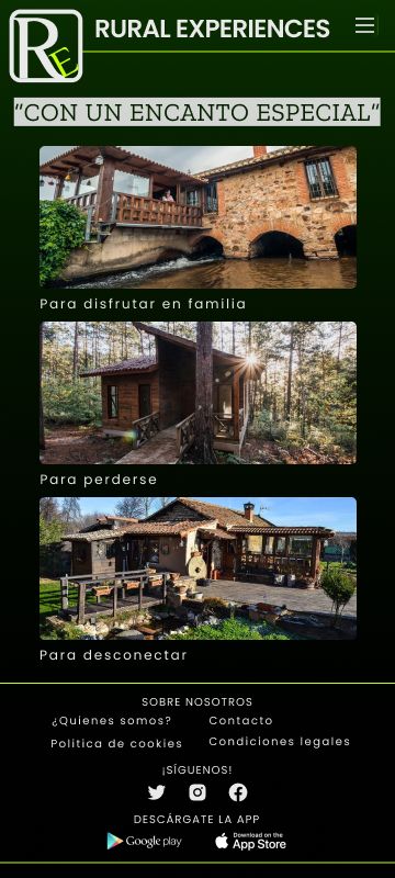 Proyecto del curso: Introducción al diseño UI "Pagina web RURAL EXPERIENCES" 5