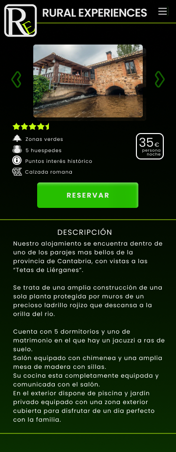 Proyecto del curso: Introducción al diseño UI "Pagina web RURAL EXPERIENCES" 6